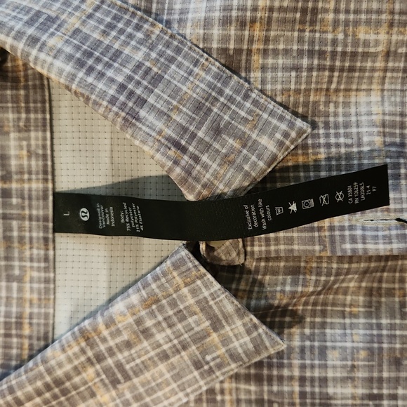 Men's Lululemon botton down shirt size L - Picture 2 of 4